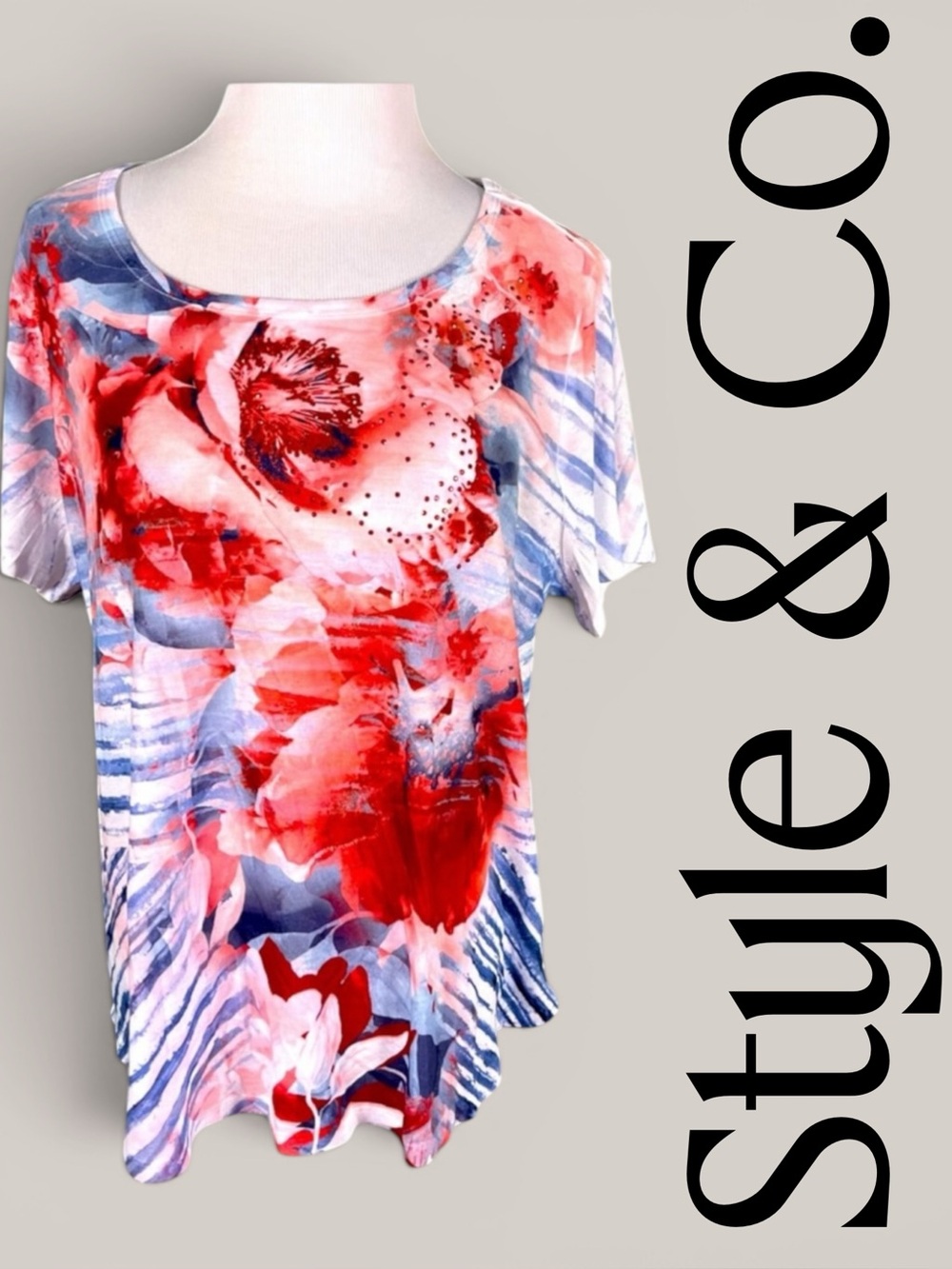 1X Style & Co. Women blouse